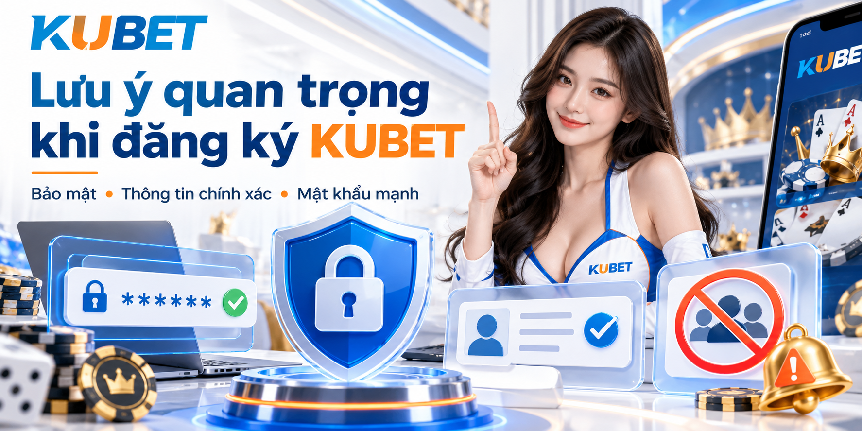 Lưu ý bảo mật tài khoản KUBET